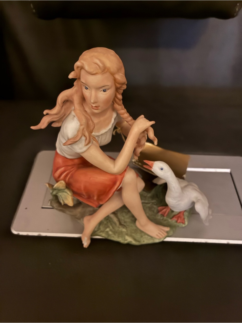 Kaiser Porzellan Hand-Painted “Goose Girl” Figurine Model #377 West Germany